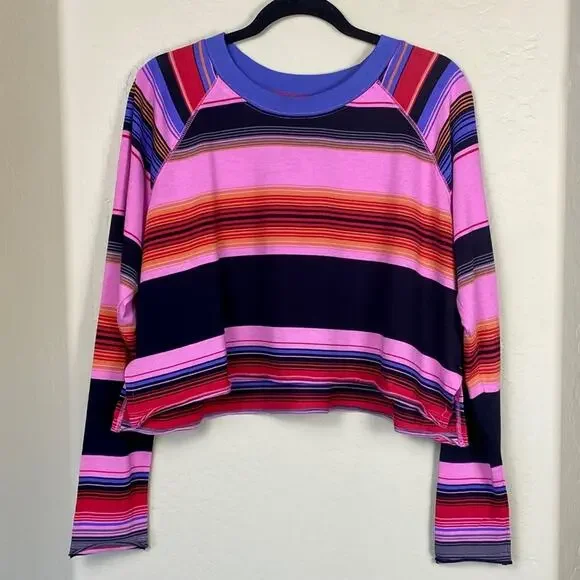 Free People Baja Striped Long Sleeve T-Shirt, XS - Picture 5 of 11